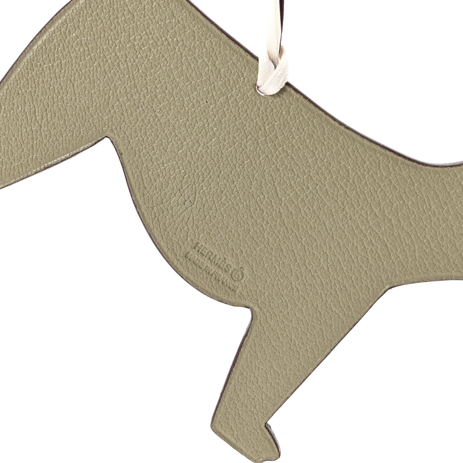 Togo Chevre Mysore Petit H Terrier Dog Bag Charm