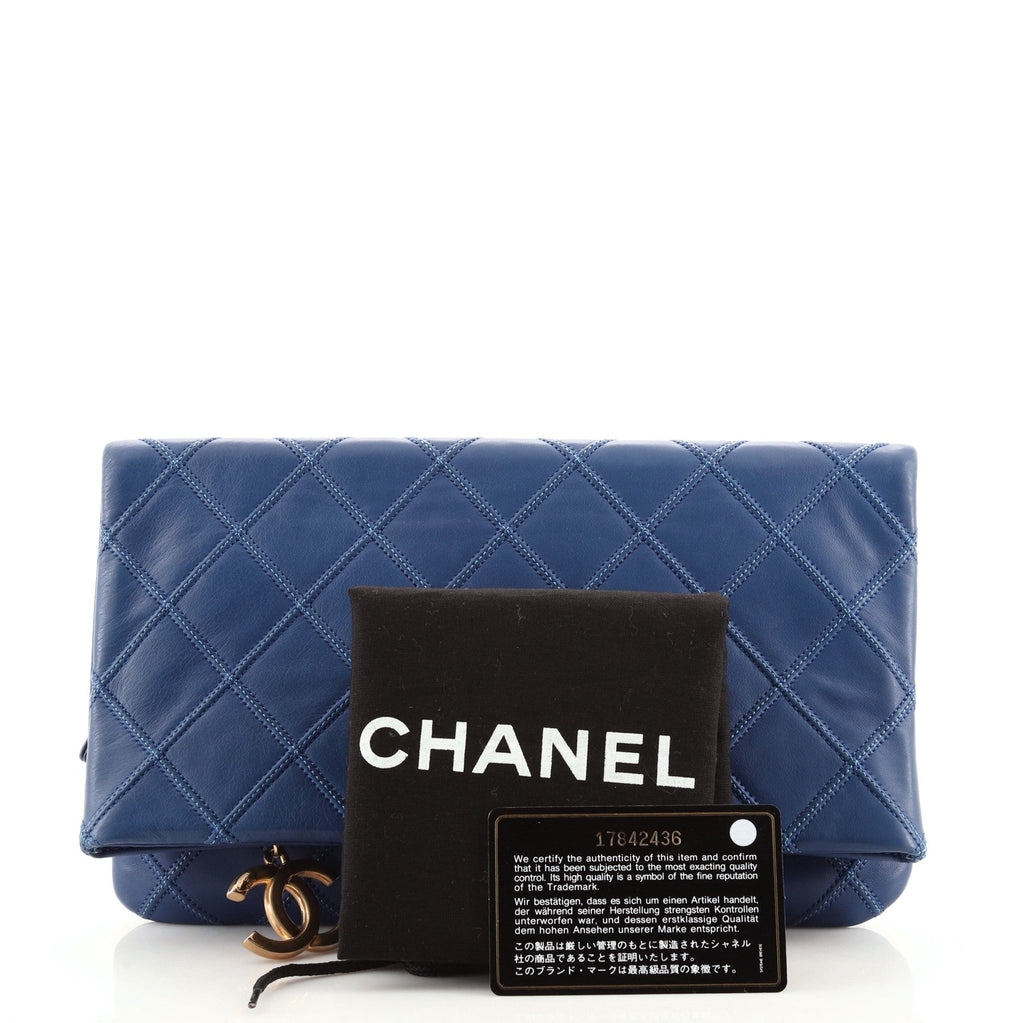 Thin City Clutch Quilted Calfskin Small