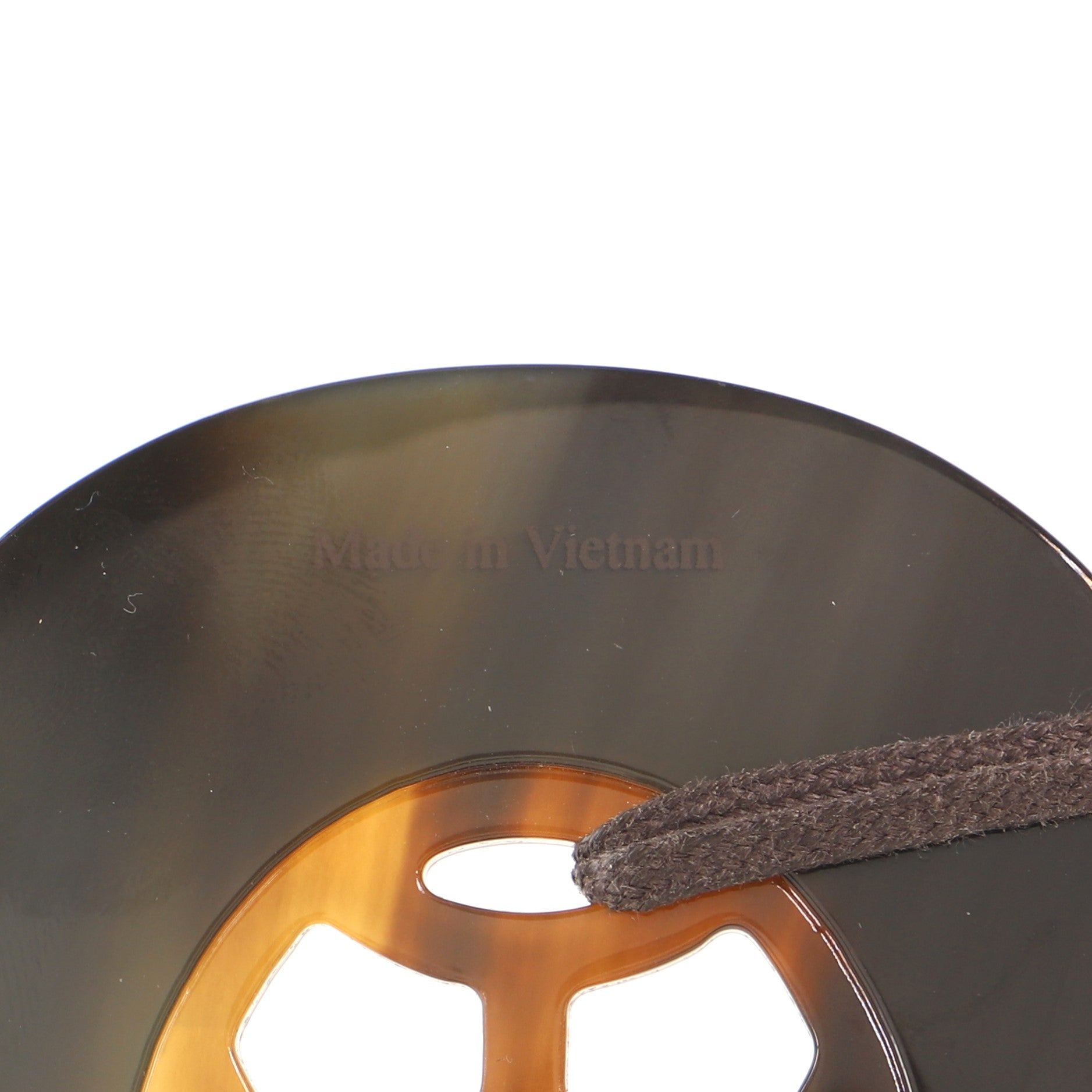 Lift Pendant Necklace Buffalo Horn and Lacquered Wood GM