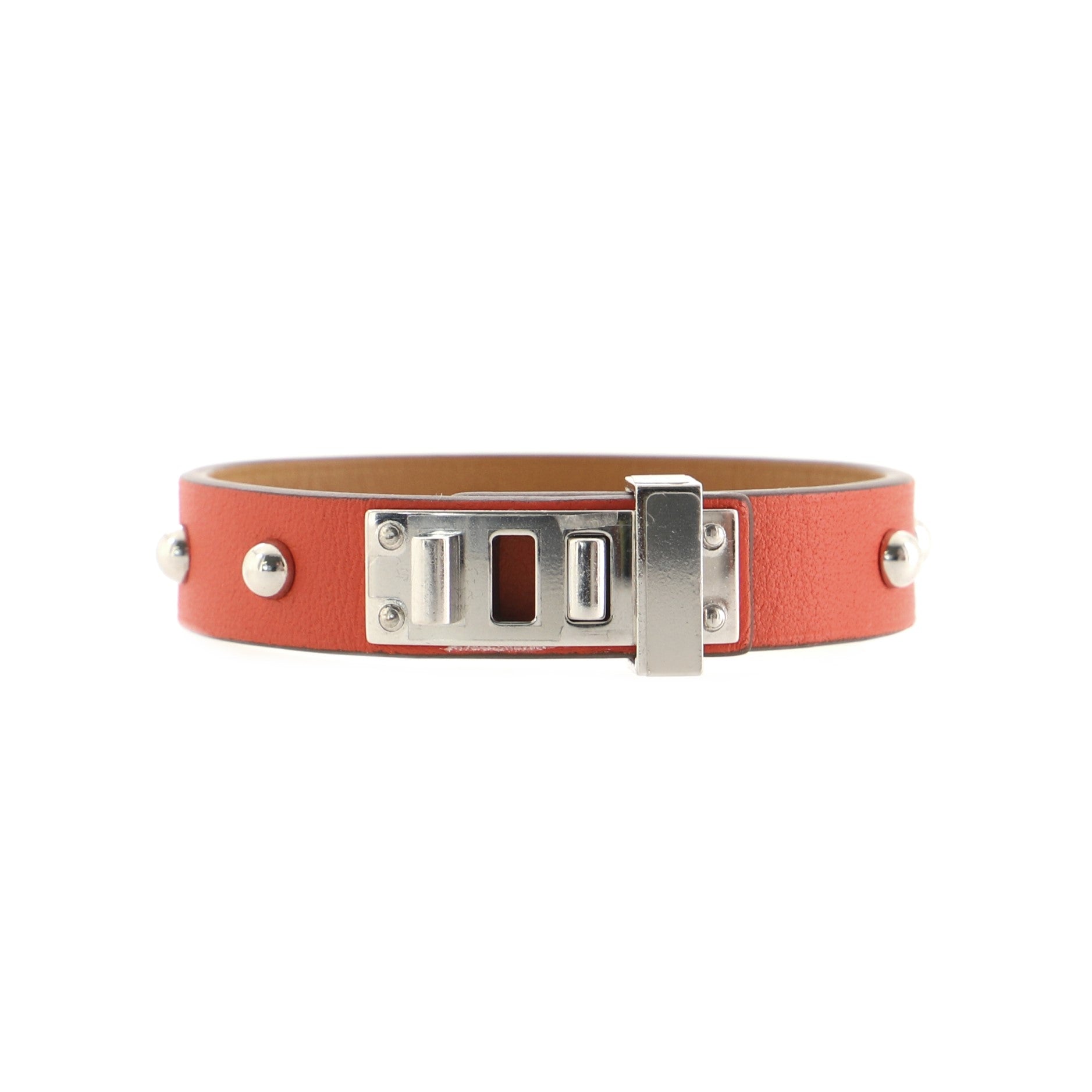 Mini Dog Clous Ronds Bracelet Leather