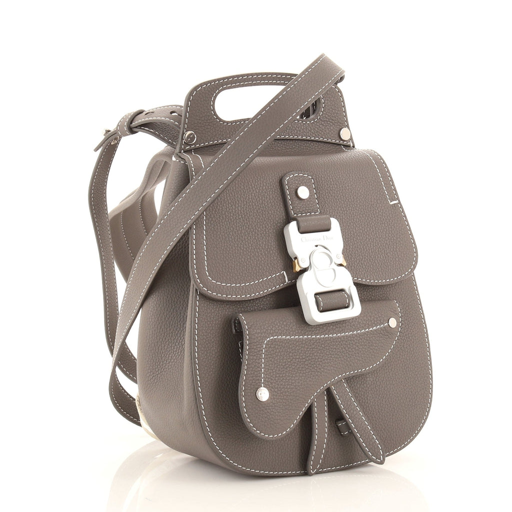 Saddle Backpack Leather Mini