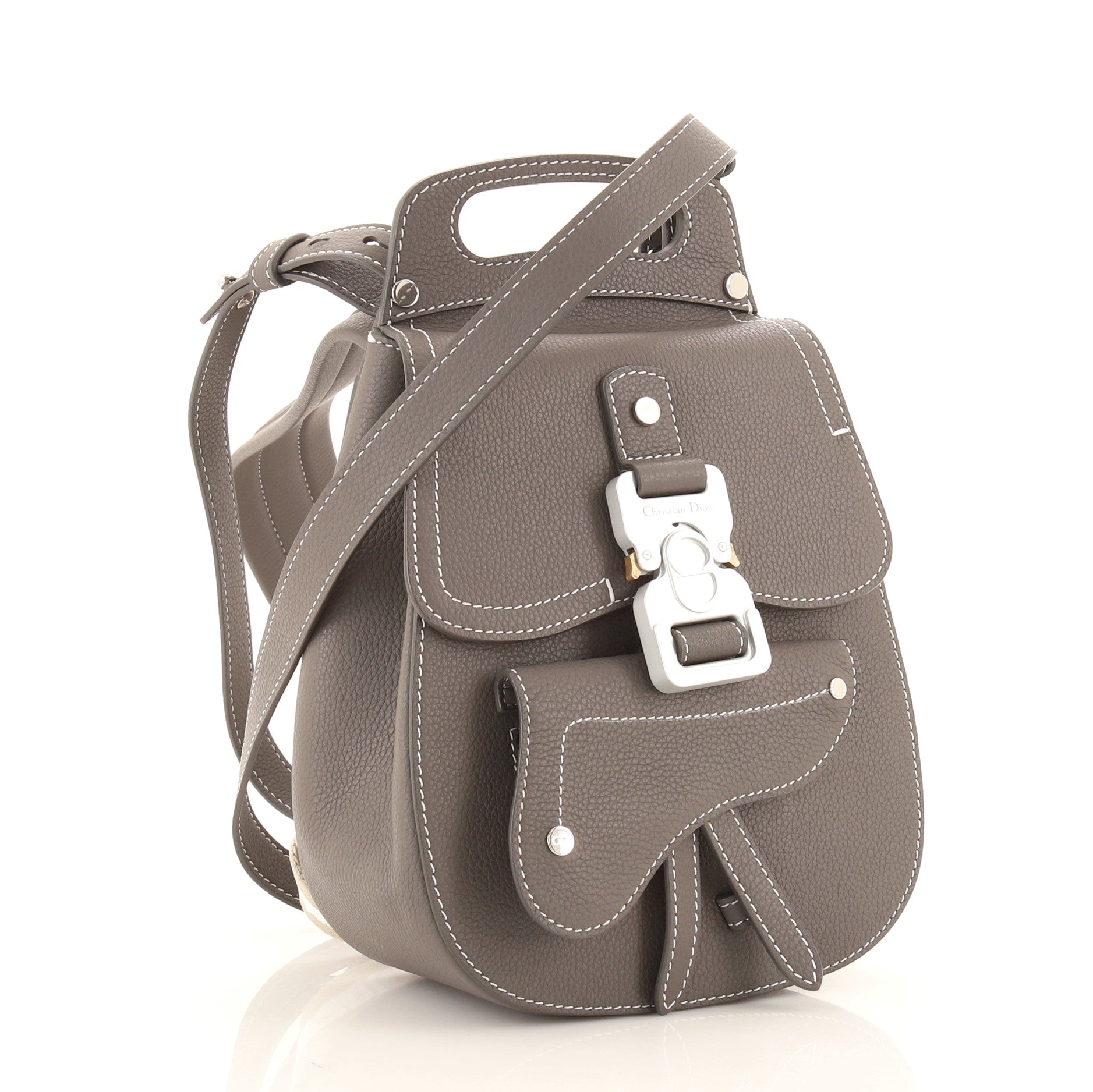 Saddle Backpack Leather Mini