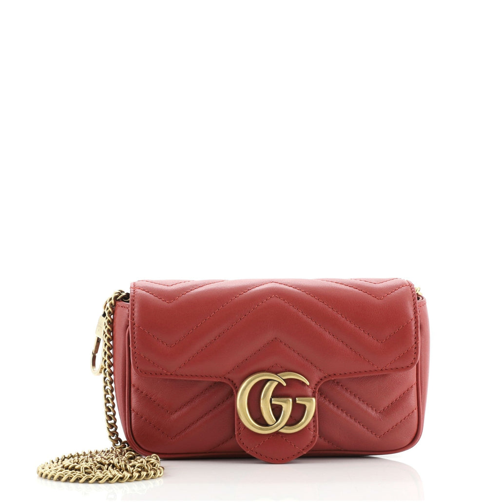 GG Marmont Flap Bag Matelasse Leather Super Mini