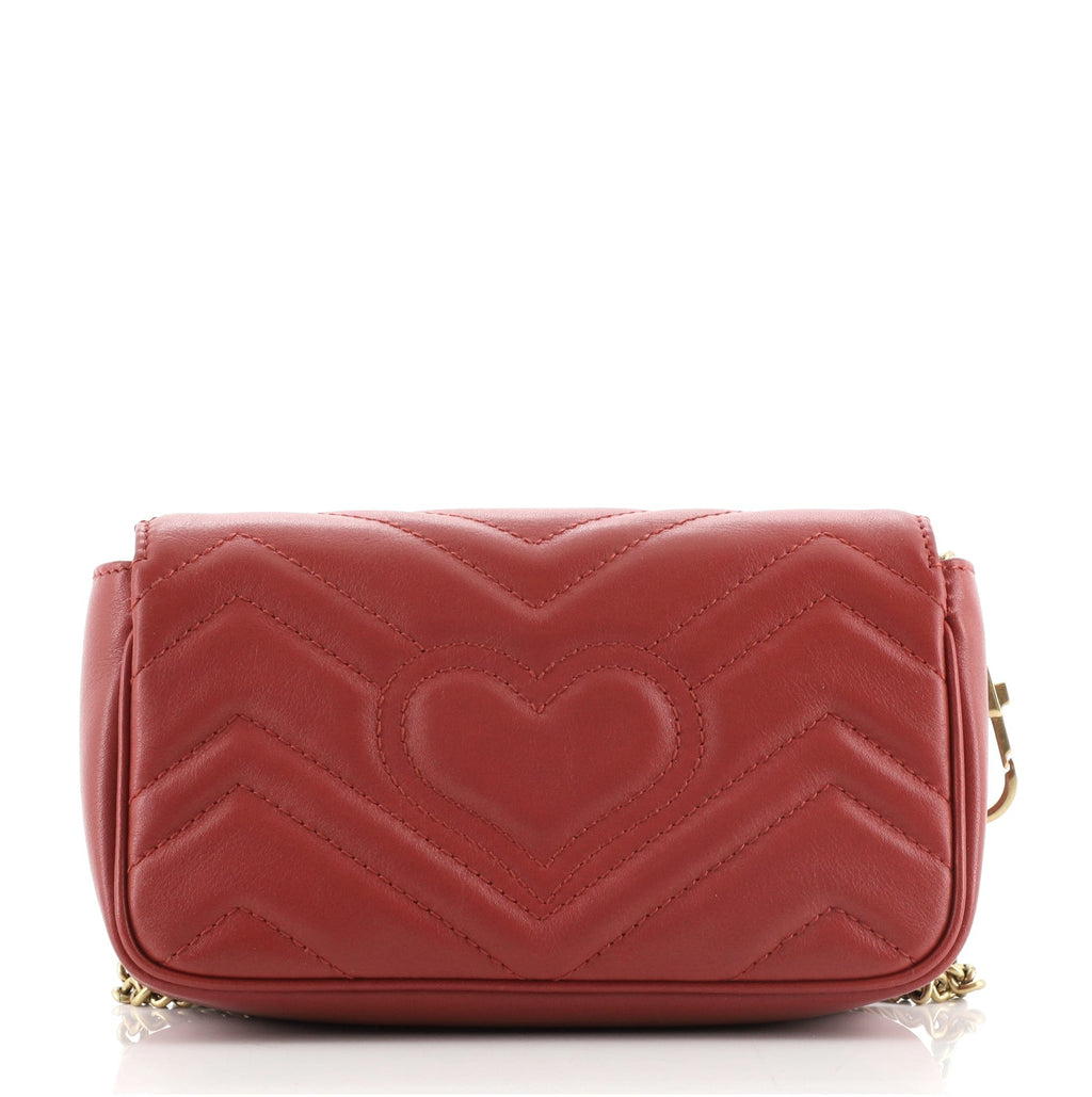 GG Marmont Flap Bag Matelasse Leather Super Mini