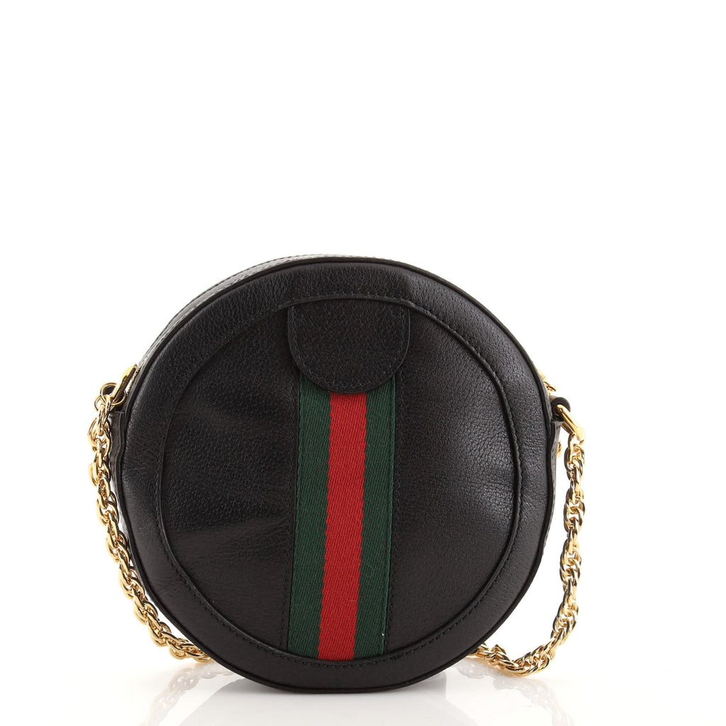 Ophidia Round Shoulder Bag Leather Mini