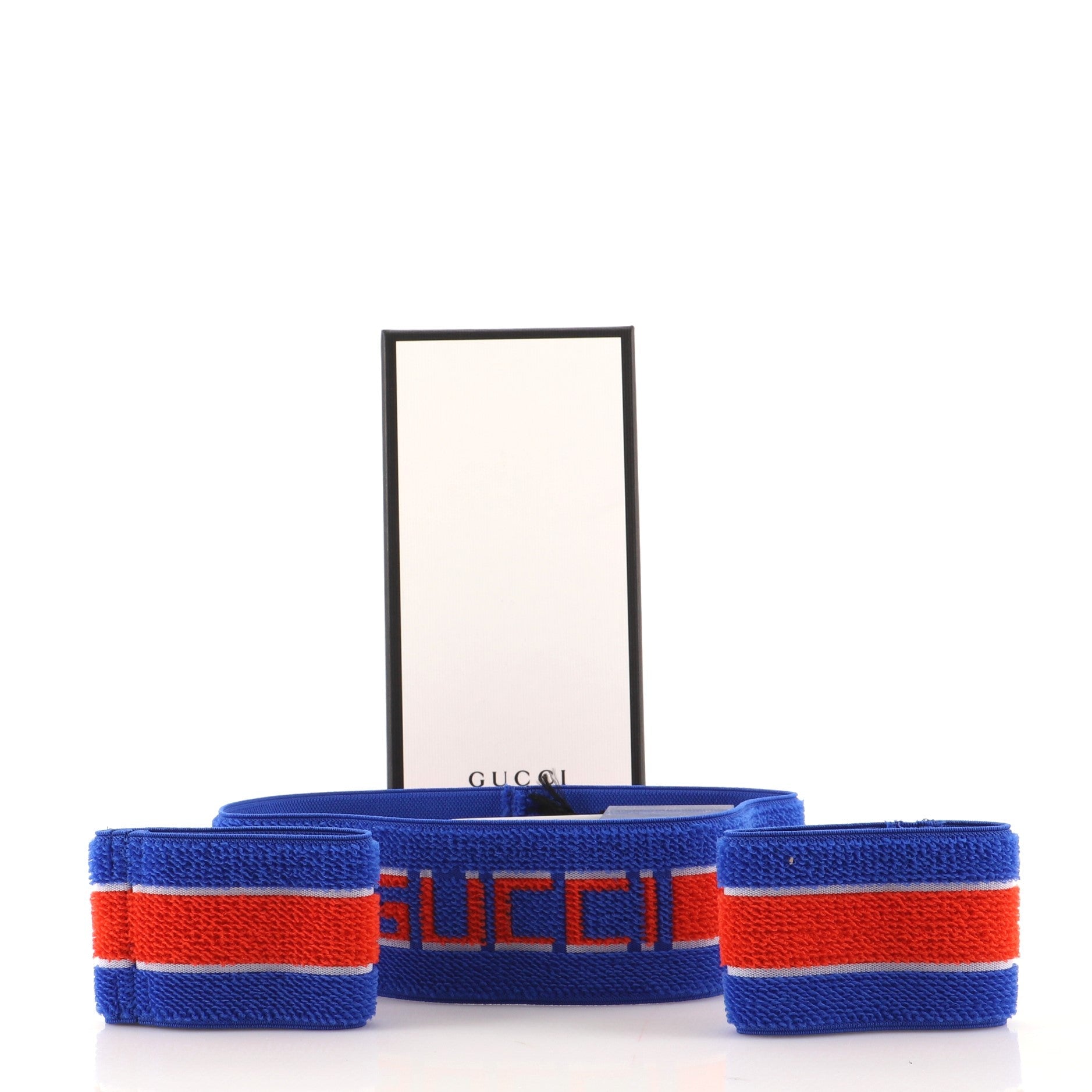 Logo Headband and Wristband Set Elastic Large