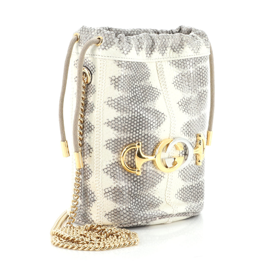 Zumi Bucket Bag Snakeskin Mini