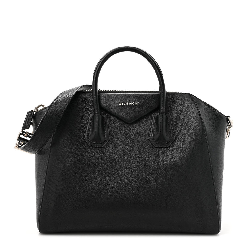 Sugar Goatskin Medium Antigona Black