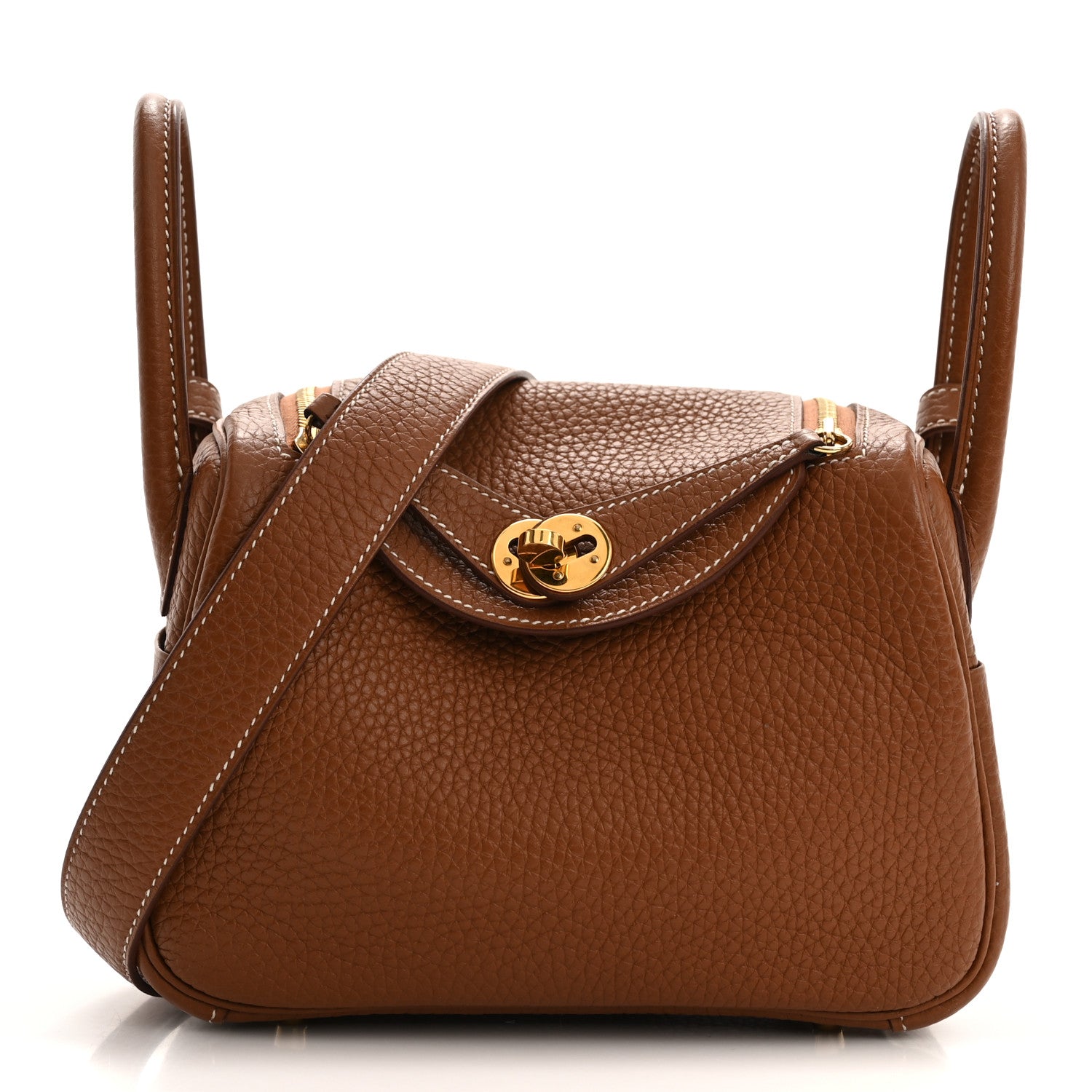 Taurillon Clemence Mini Lindy 20 Gold