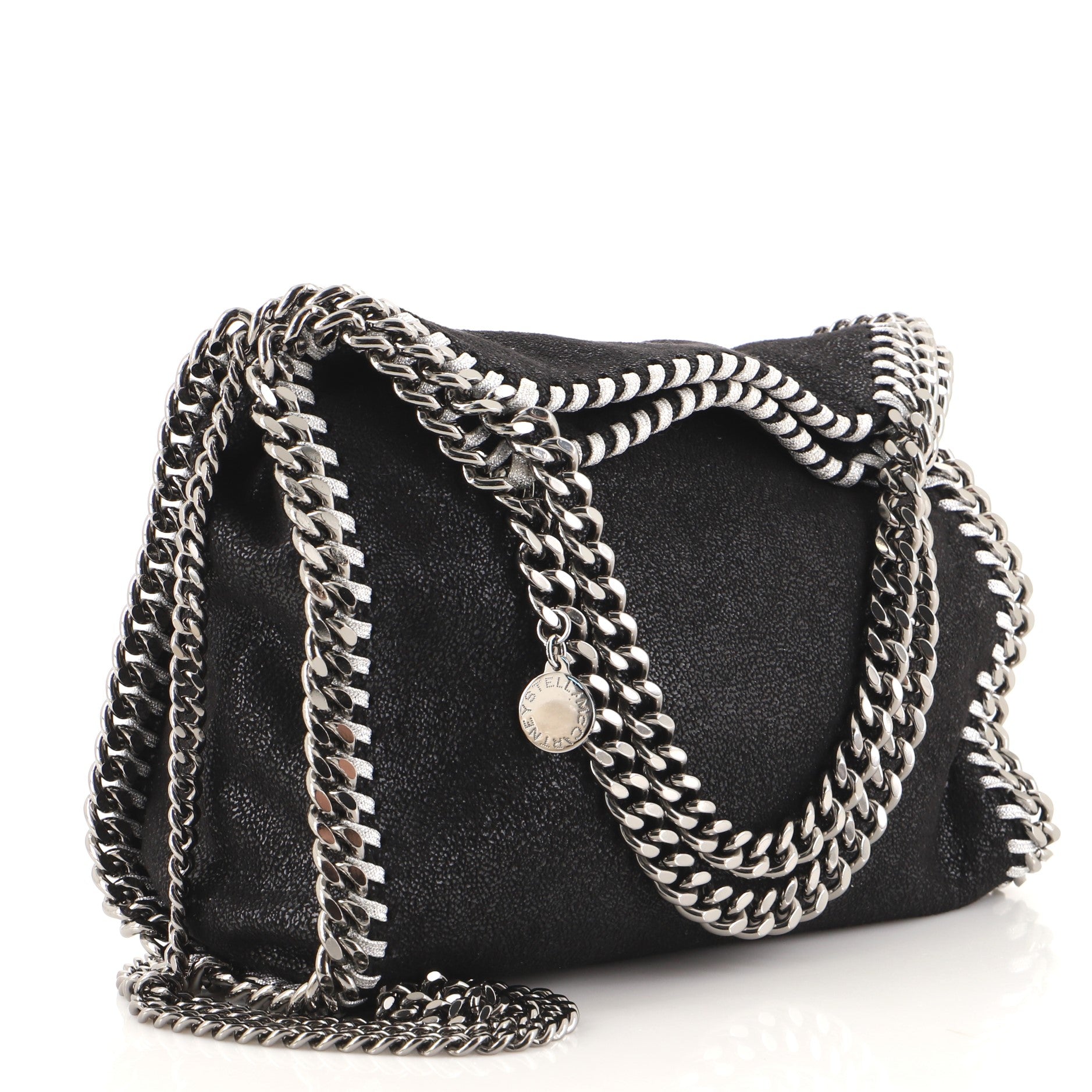 Falabella Fold Over Crossbody Bag Shaggy Deer Mini