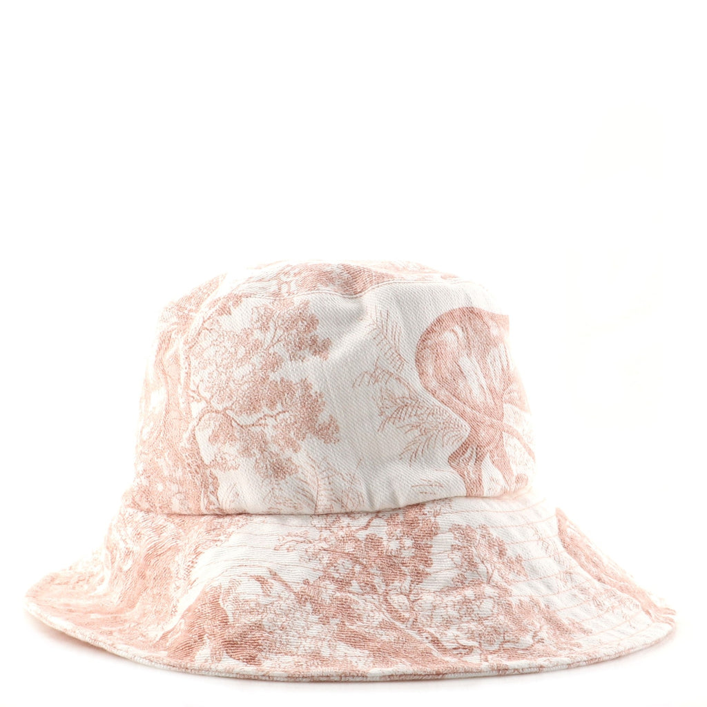 Toile de Jouy Bucket Hat Printed Cotton Medium