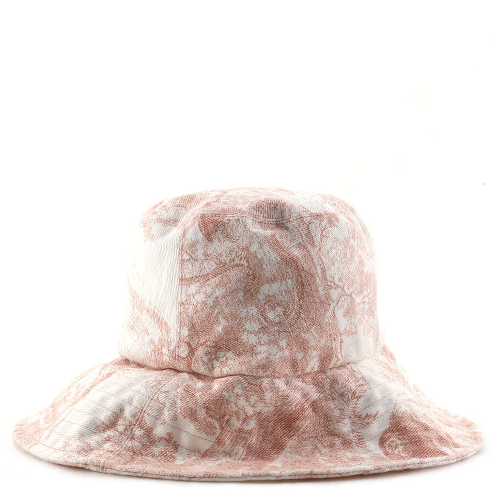 Toile de Jouy Bucket Hat Printed Cotton Medium