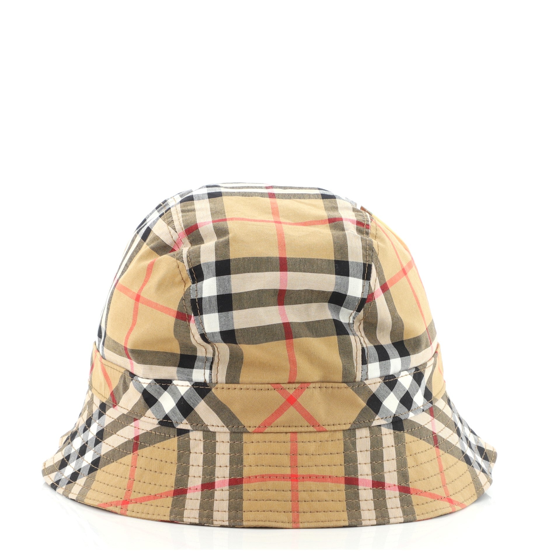 Bucket Hat Vintage Check Canvas Medium