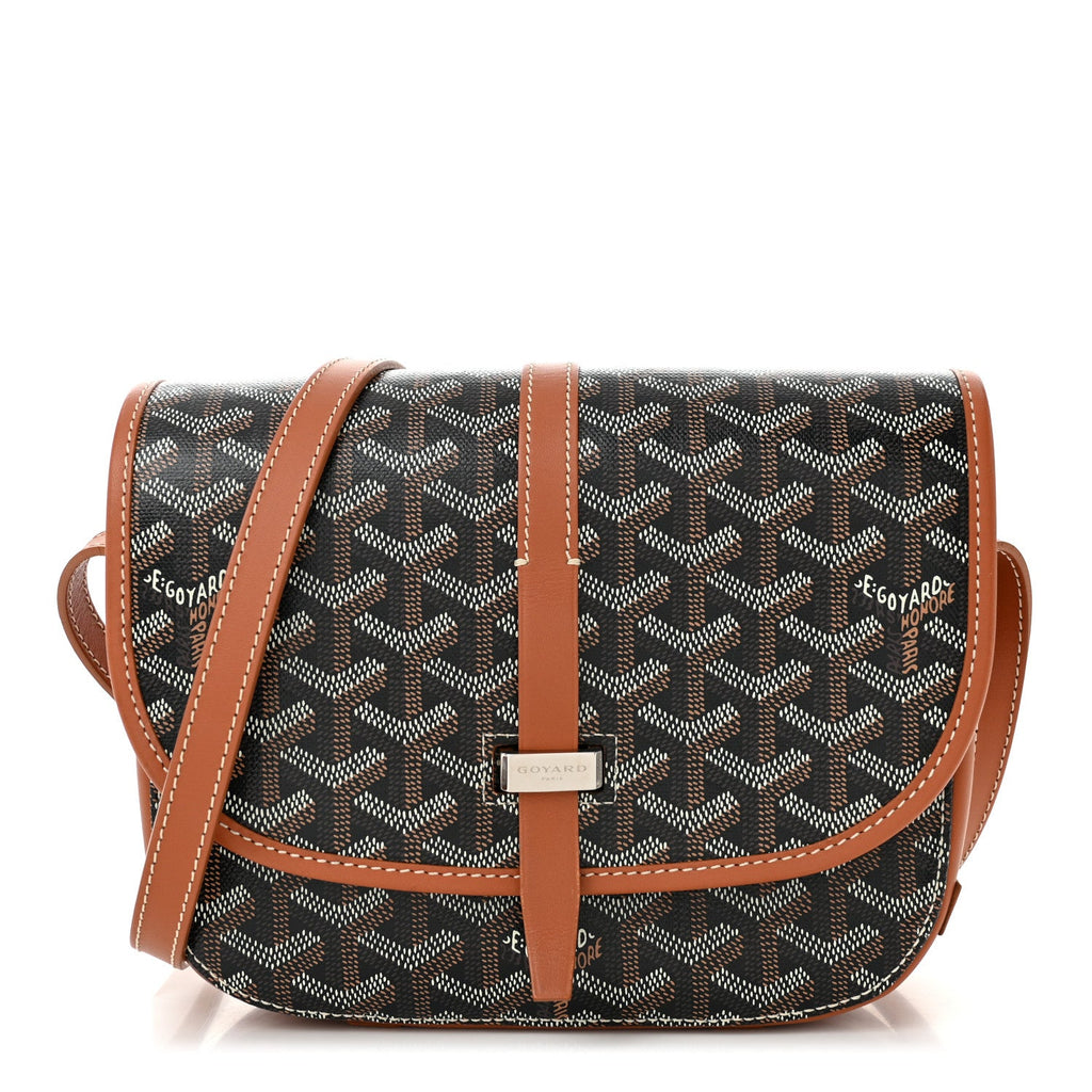 Goyardine Belvedere II PM Messenger Bag Black Gold