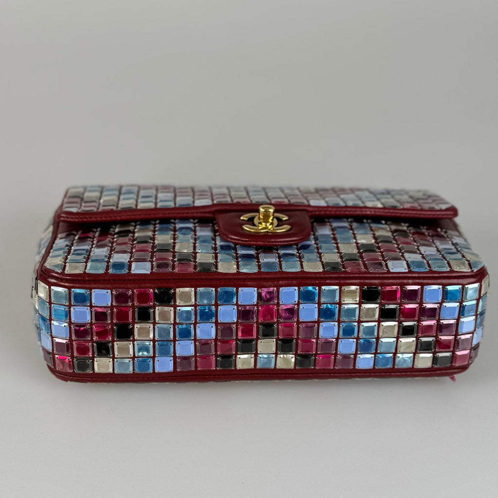 Chanel Runway Mosaic Medium Flap Bag in Red and Multicolor