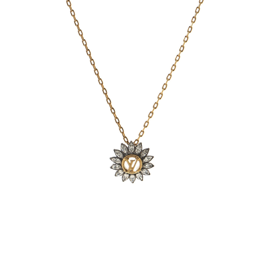 Starlight Pendant Necklace Metal and Crystal