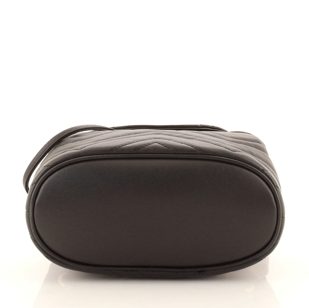 GG Marmont Drawstring Backpack Matelasse Leather Mini