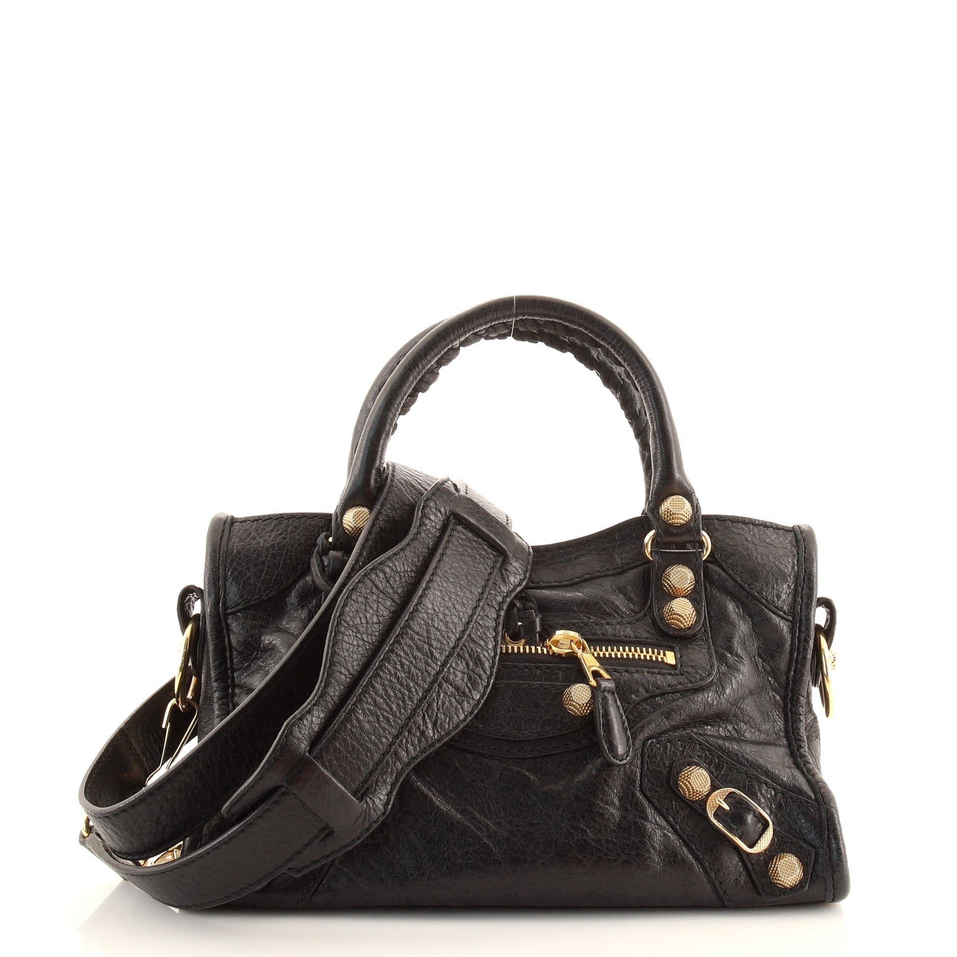 City Giant Studs Bag Leather Mini