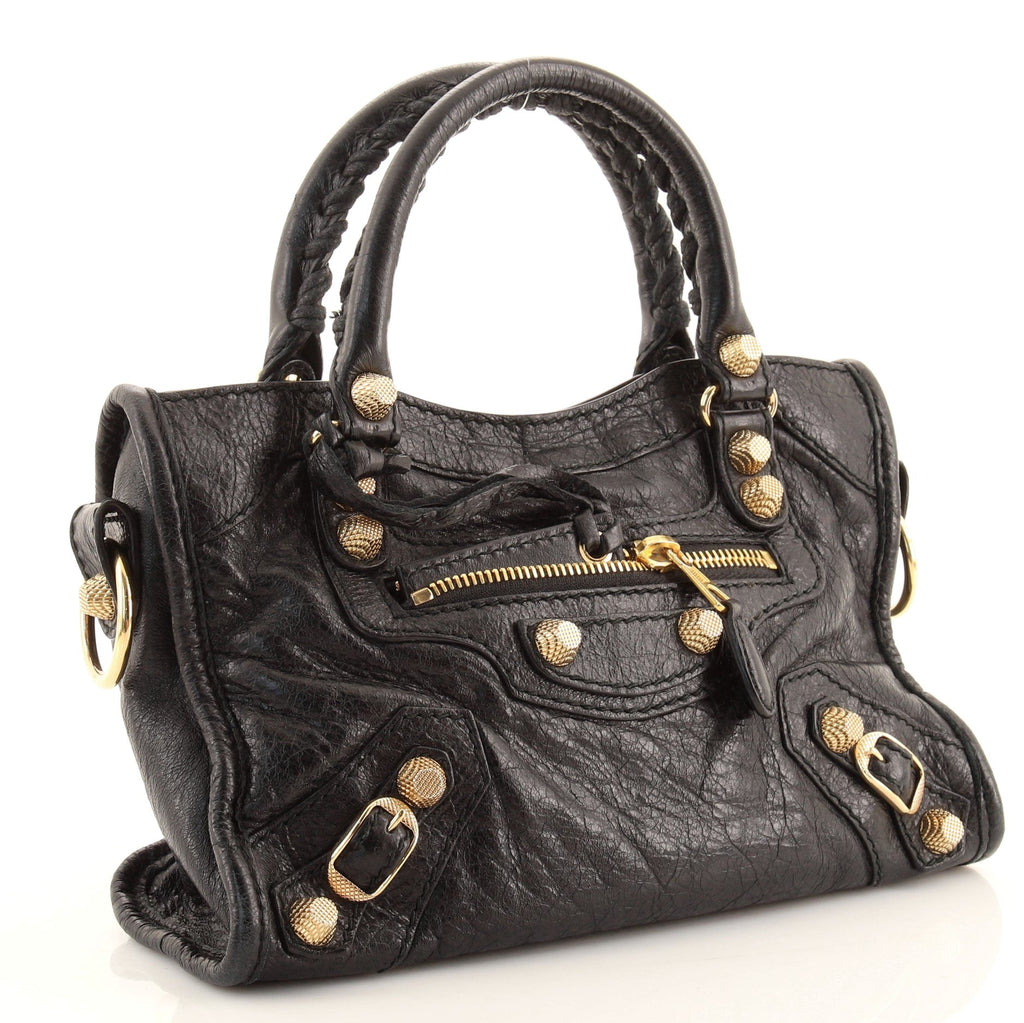 City Giant Studs Bag Leather Mini