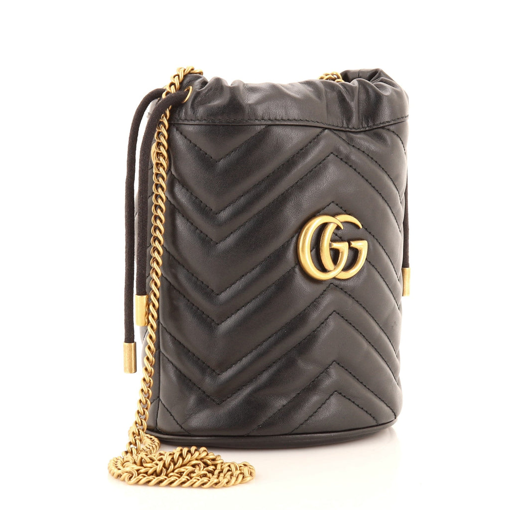 GG Marmont Bucket Bag Matelasse Leather Mini