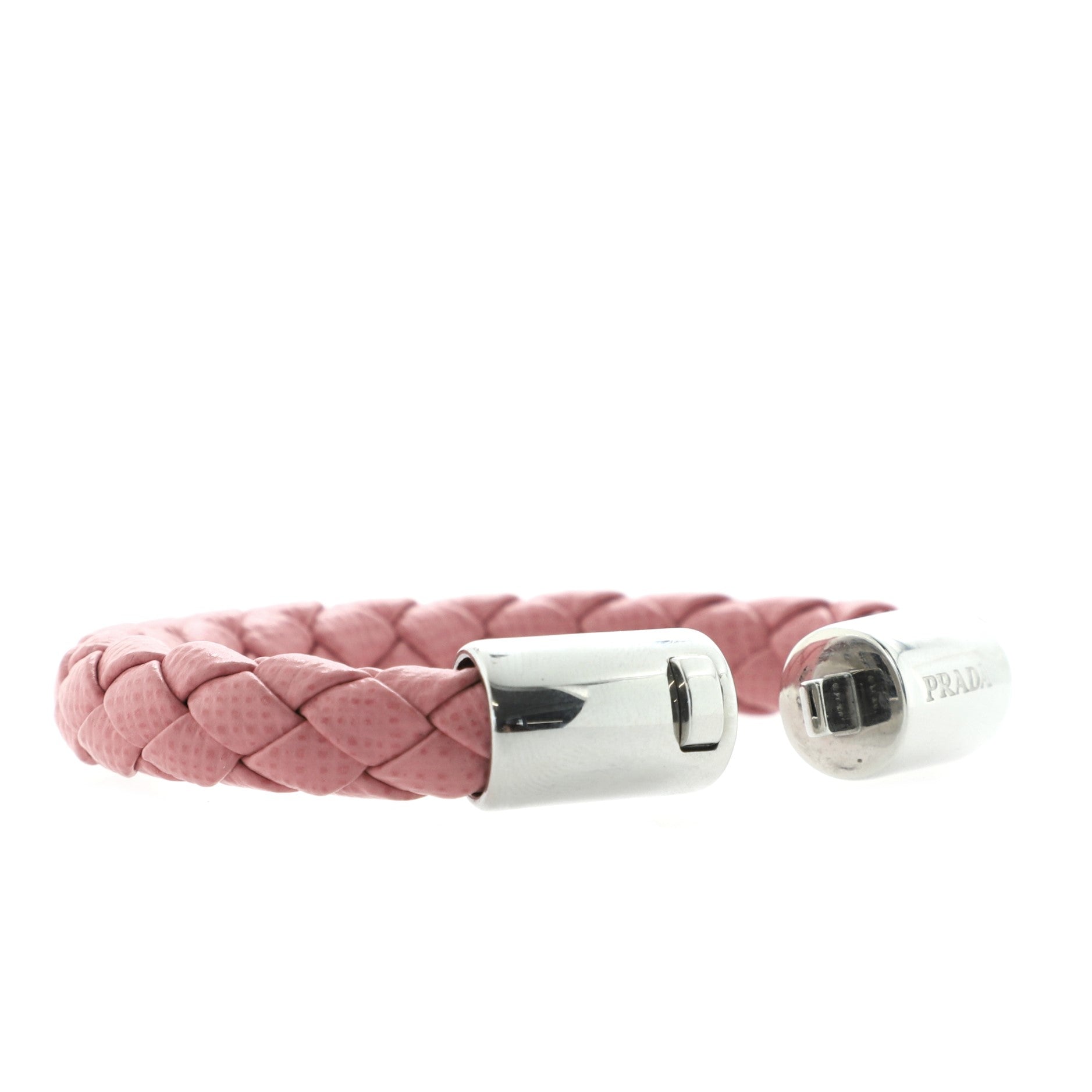 Braided Leather Bracelet Saffiano Leather
