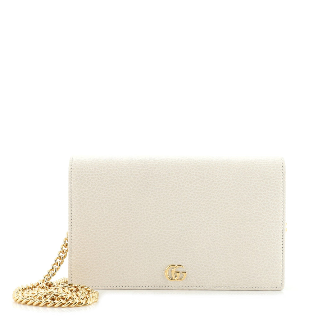 Petite GG Marmont Chain Wallet Leather Mini