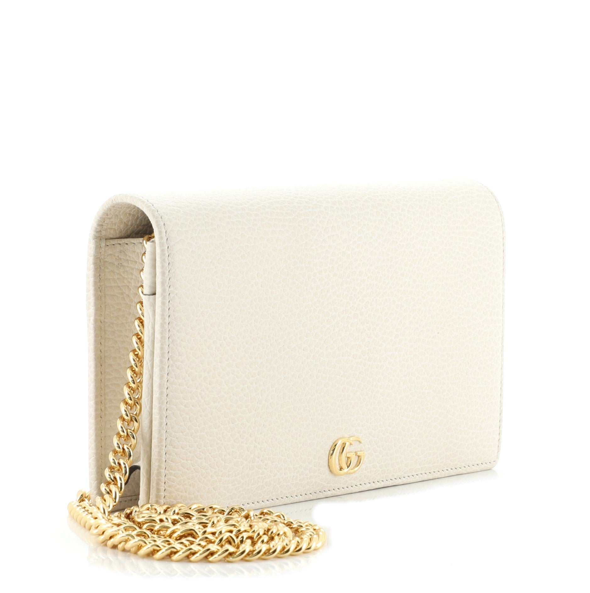 Petite GG Marmont Chain Wallet Leather Mini