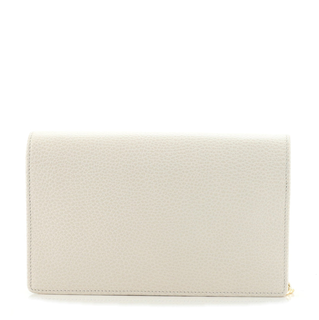 Petite GG Marmont Chain Wallet Leather Mini
