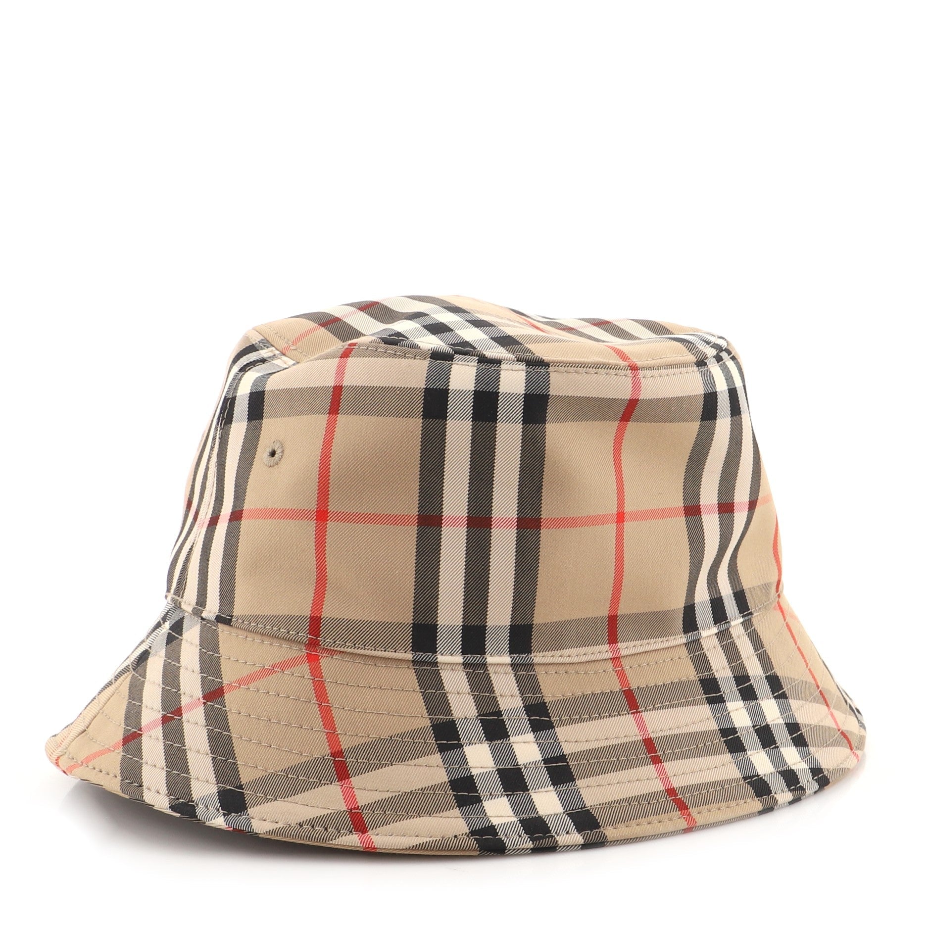 Bucket Hat Vintage Check Canvas