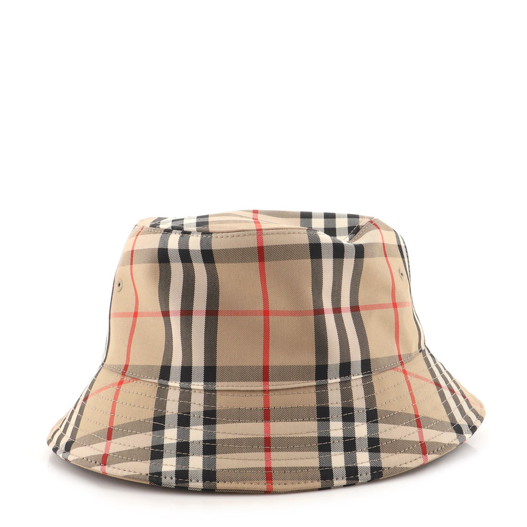 Bucket Hat Vintage Check Canvas