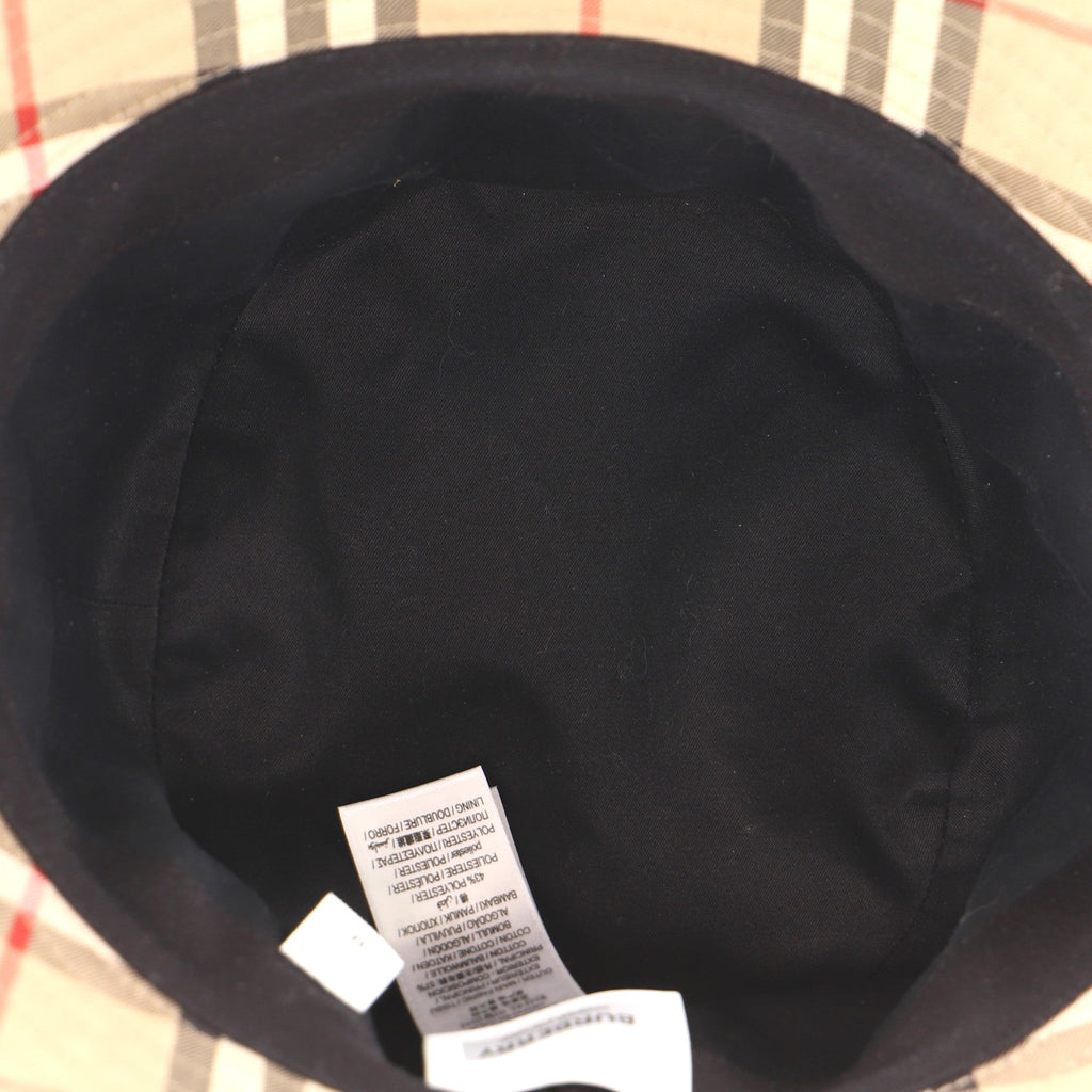 Bucket Hat Vintage Check Canvas