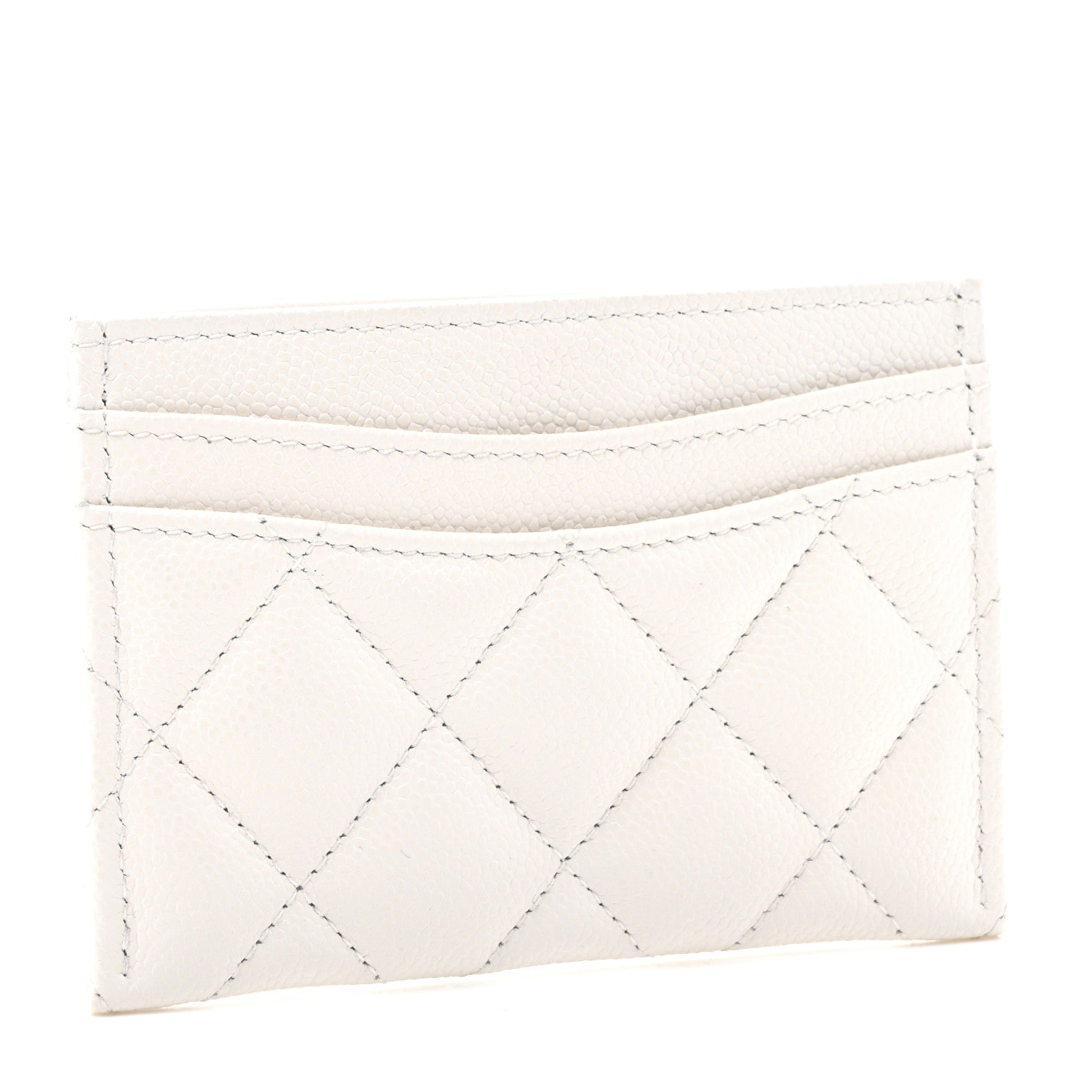 Caviar Quilted  Holder White