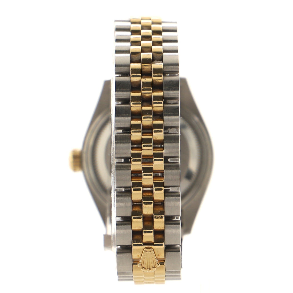 Oyster Perpetual Datejust Automatic Watch Stainless Steel and Yellow Gold with Diamond Markers 28