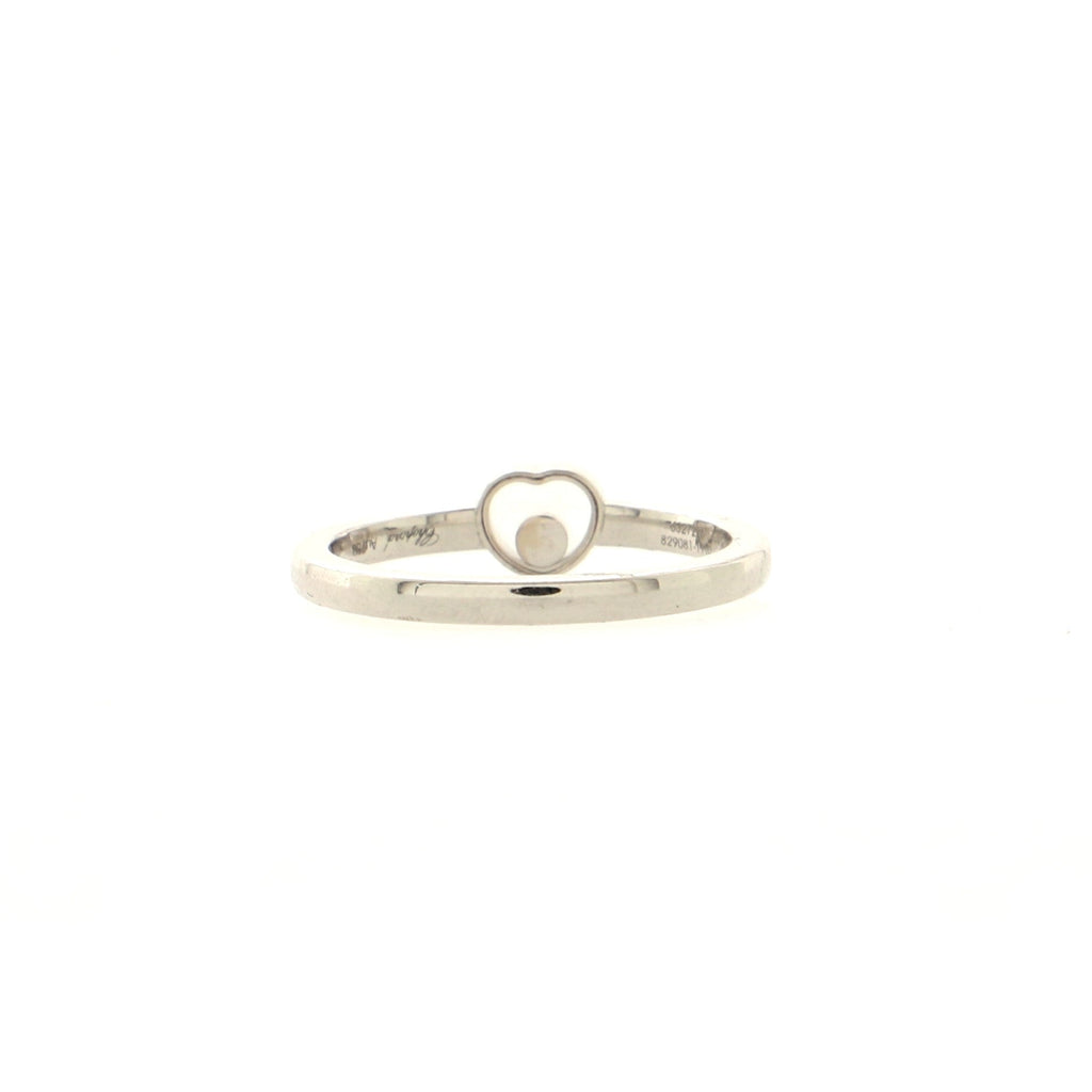 Happy Diamonds 1 Diamond Heart Ring 18K White Gold