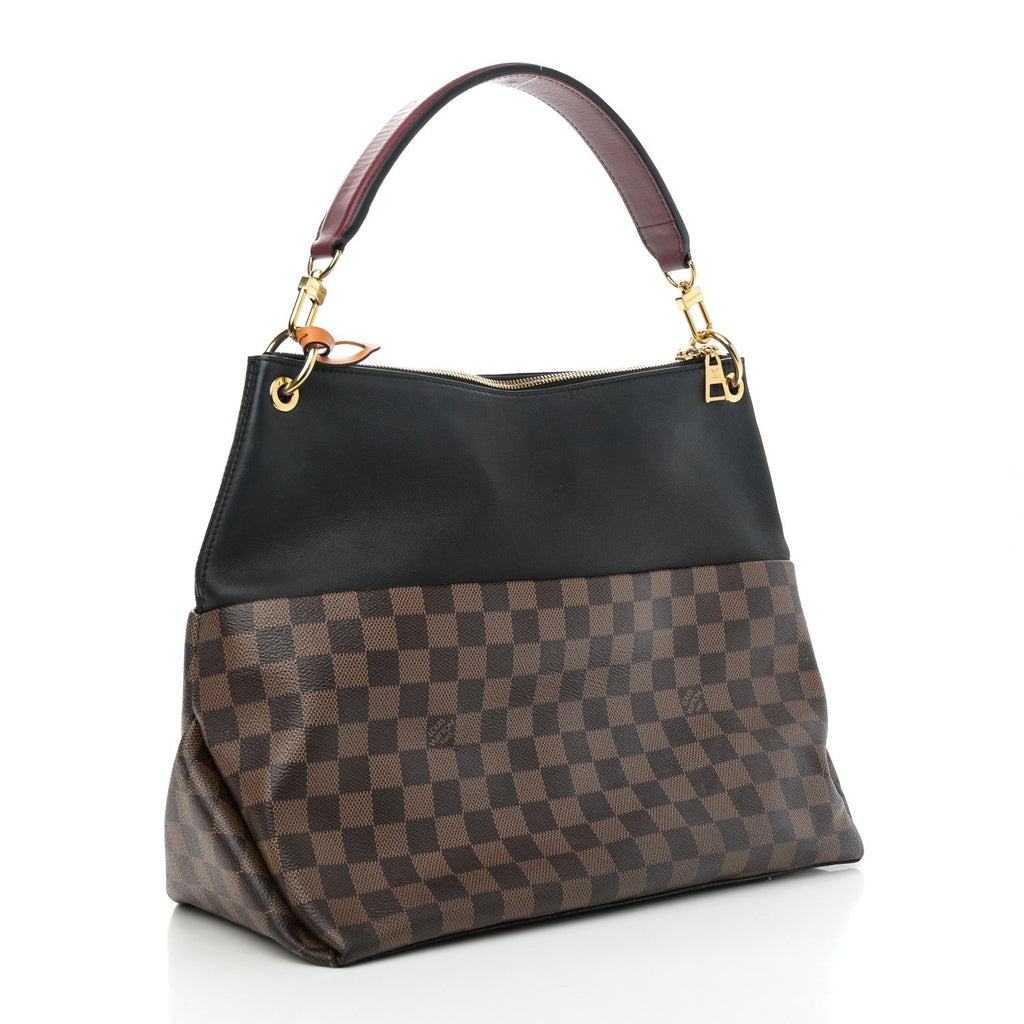 Damier Ebene Calfskin Maida Black