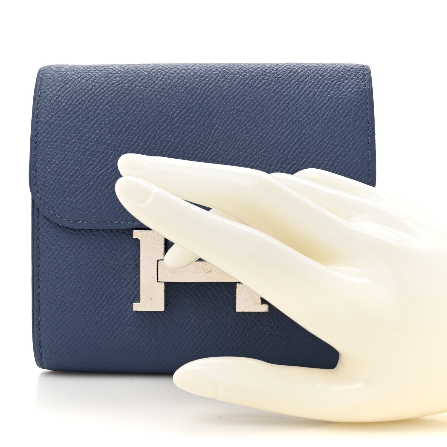 Epsom Verso Constance Short Wallet Bleu Brighton Rouge Pivoine