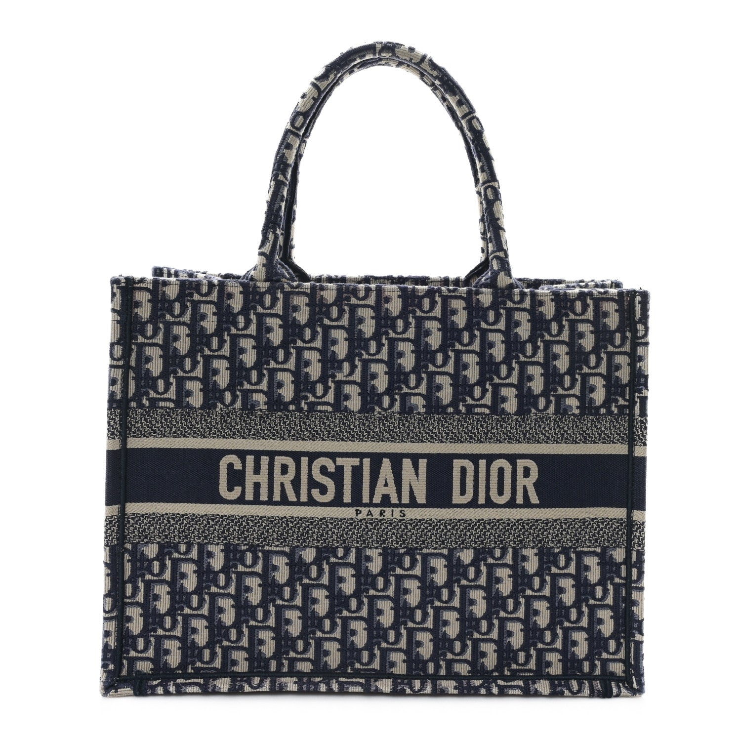 Oblique Medium Book Tote Blue Multicolor