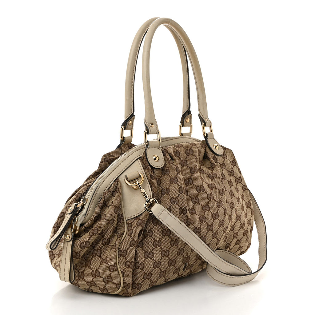 Monogram Medium Sukey Boston Bag Off White