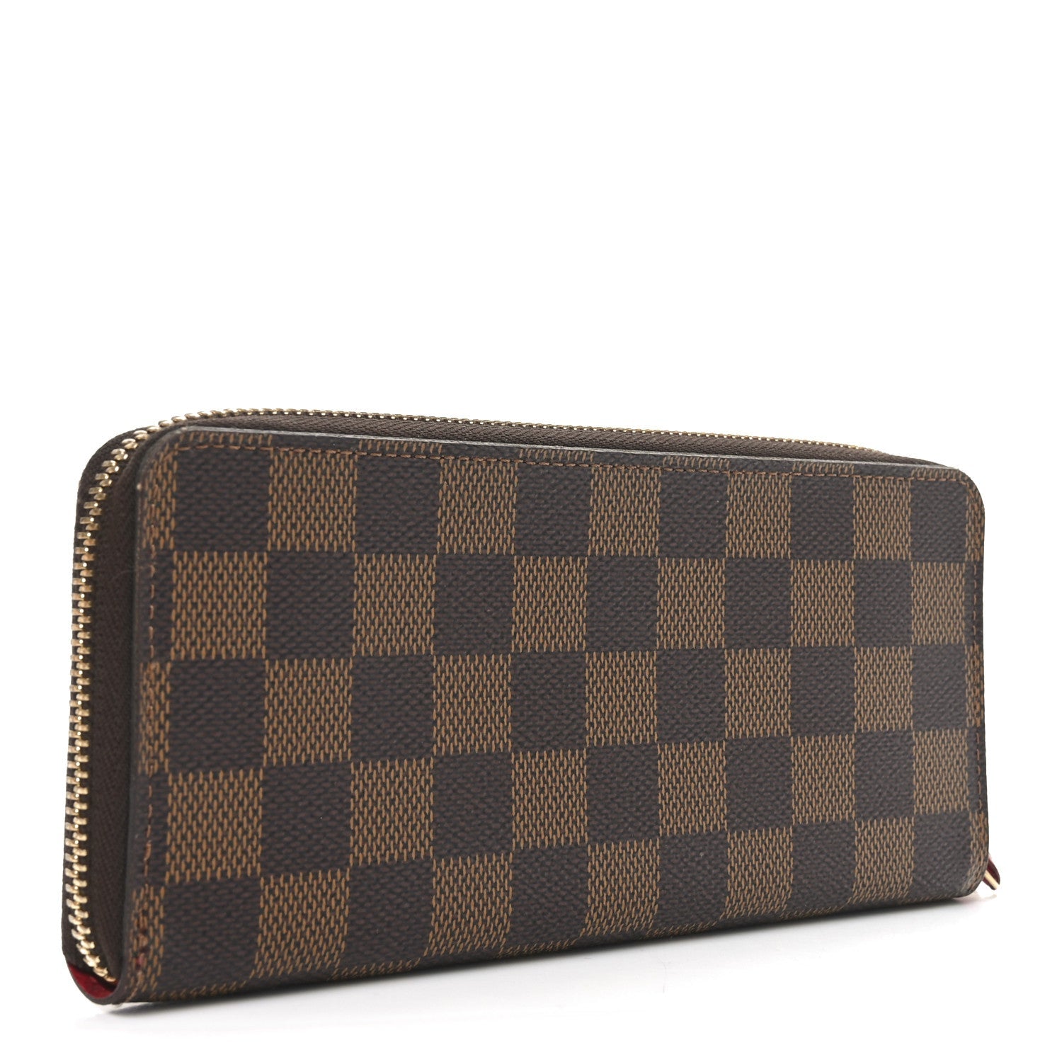 Damier Ebene Clemence Wallet Cherry