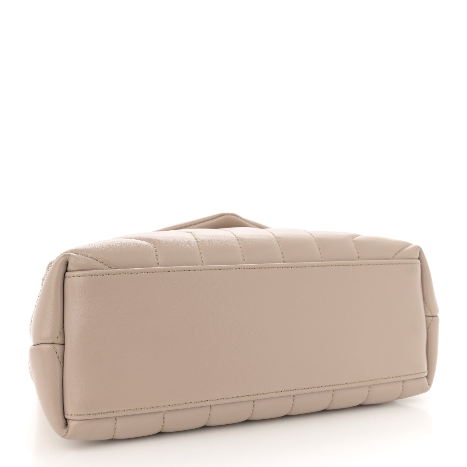 Calfskin Y Quilted Monogram Small Loulou Chain Satchel Taupe