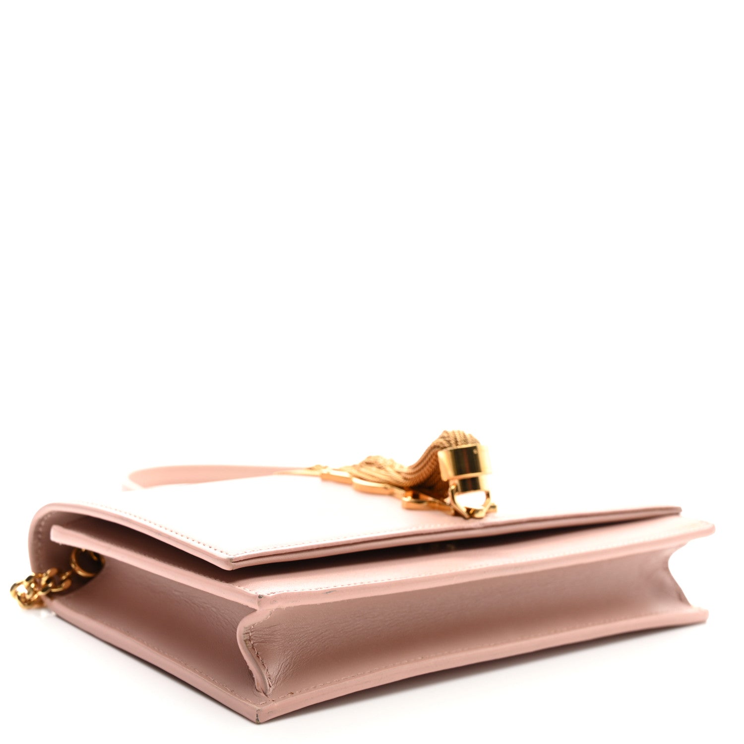 Smooth Calfskin Classic Monogram Kate Tassel Chain Wallet Pink