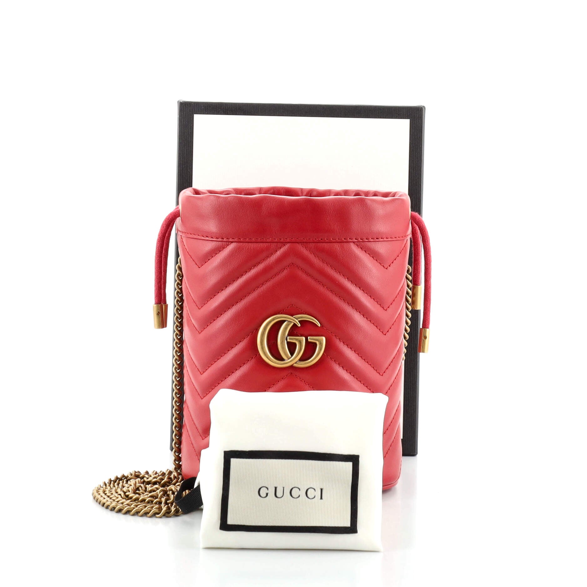 GG Marmont Bucket Bag Matelasse Leather Mini