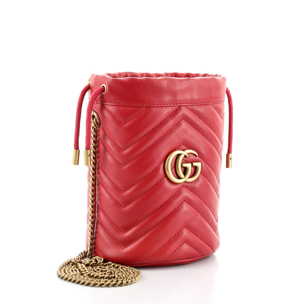 GG Marmont Bucket Bag Matelasse Leather Mini