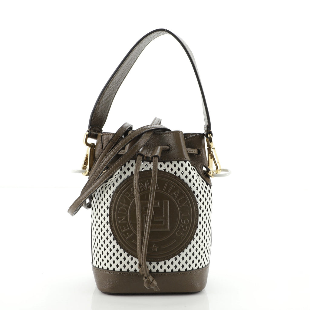 Mon Tresor Bucket Bag Perforated Leather Mini