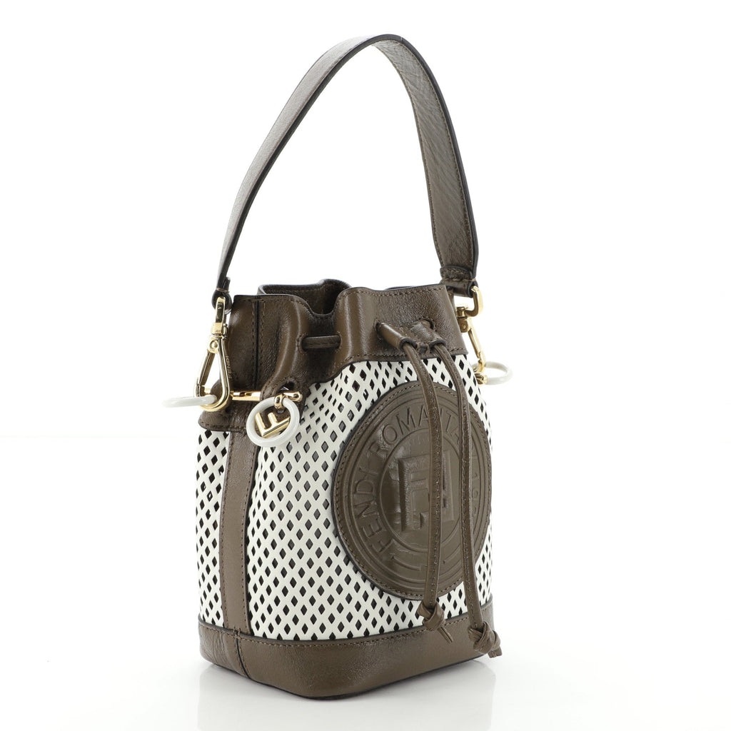 Mon Tresor Bucket Bag Perforated Leather Mini