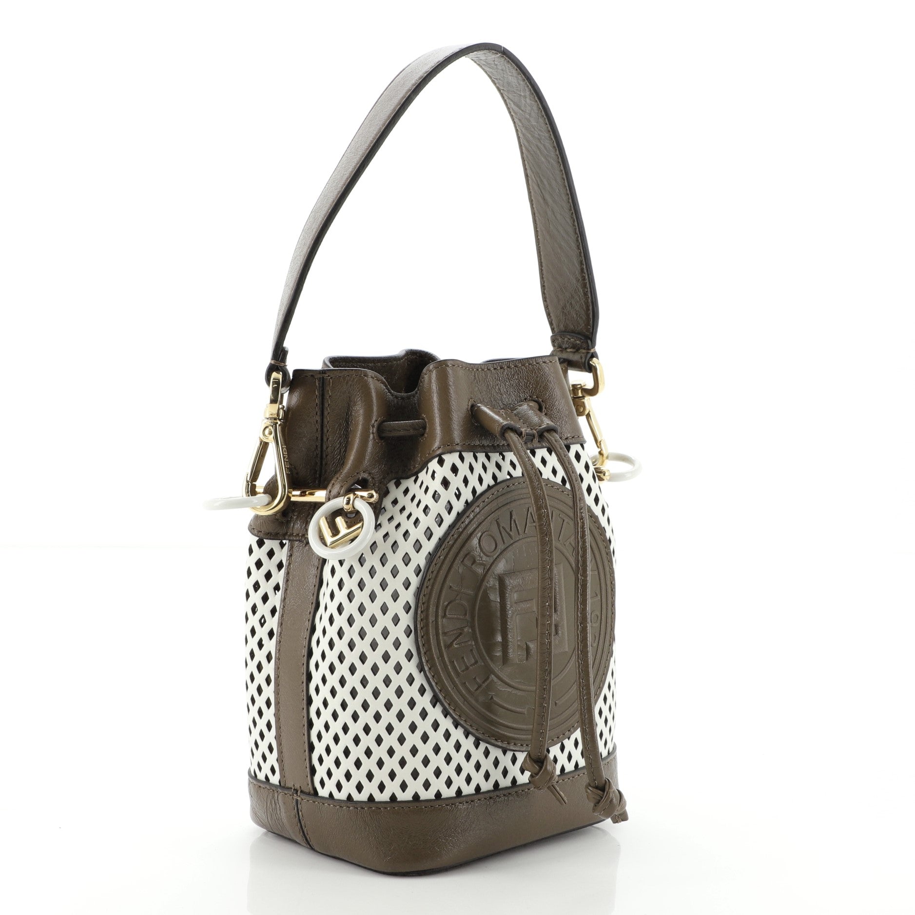 Mon Tresor Bucket Bag Perforated Leather Mini