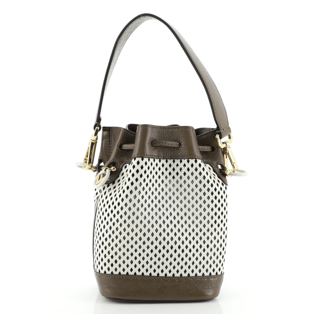 Mon Tresor Bucket Bag Perforated Leather Mini