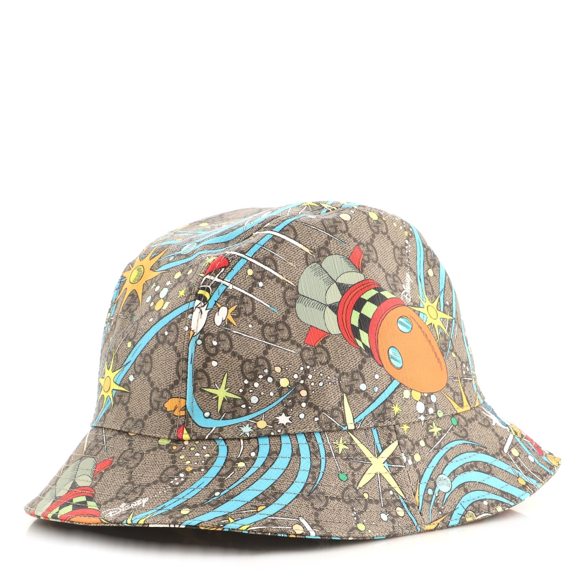 Disney Donald Duck Bucket Hat Printed GG Coated Canvas Large