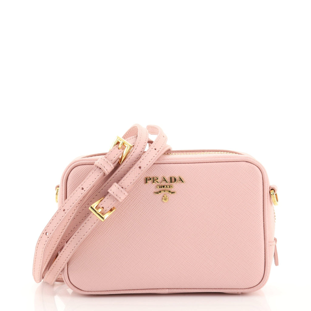 Zip Crossbody Bag Saffiano Leather Mini