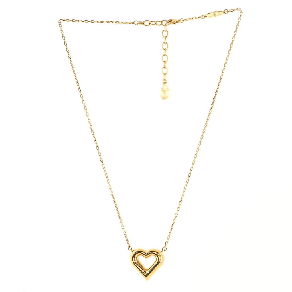 LV and Me Heart Pendant Necklace Metal